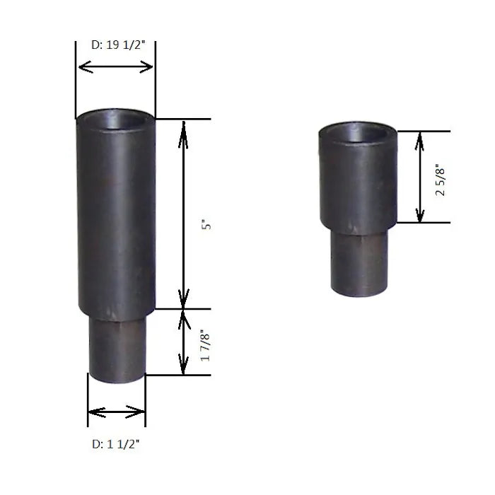 Tuxedo PL6K-HEIGHT-ADAPTER Dimensions