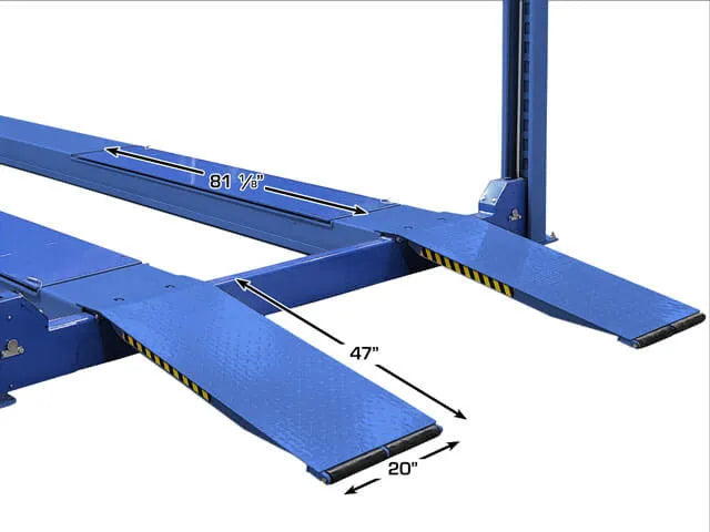 Atlas Platinum PVL14KOF-EXT ALI Certified Open Front Four Post Alignment Lift