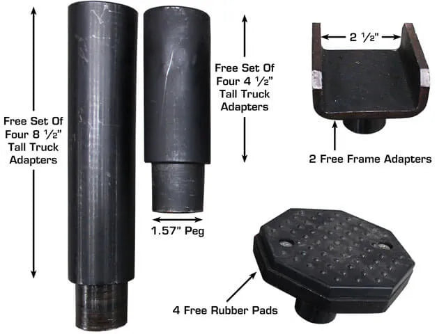 ATLAS PVL-12 two post lift - width dimensions
