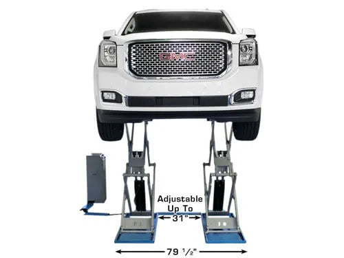 Atlas SLP-9K Commercial Grade Full Rise Scissor Lift 9,000 lb. Capacity
