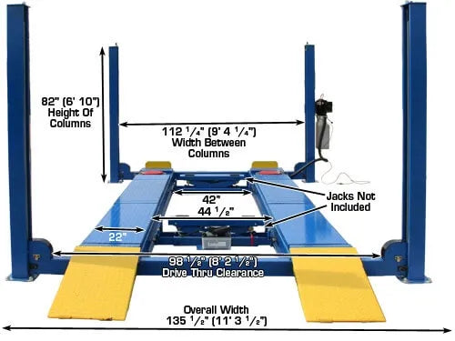 Atlas 412A Commercial Grade Four Post Alignment Lift