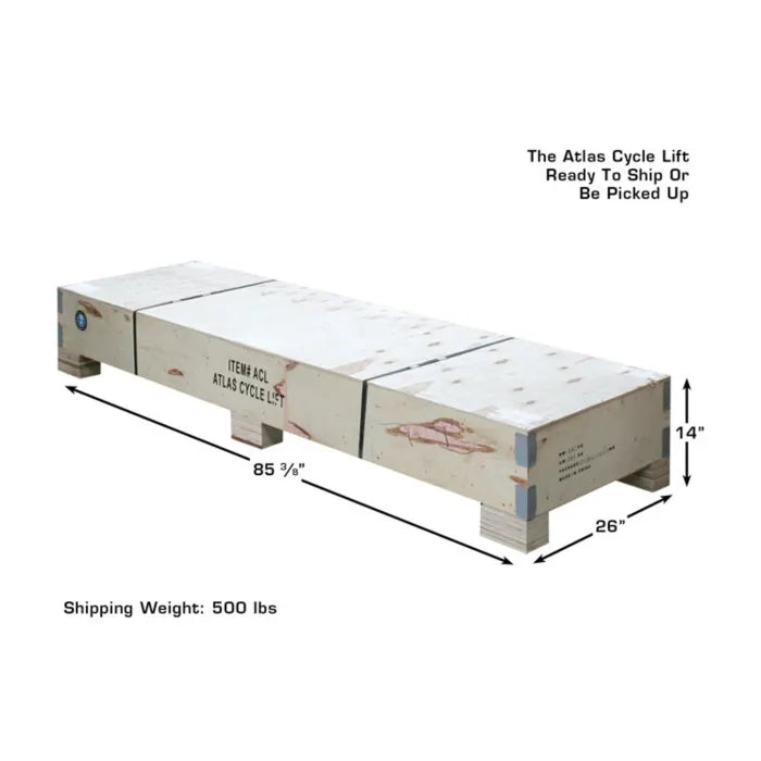 Atlas CycleLift Motorcycle Lift Optional Side Extension Kit