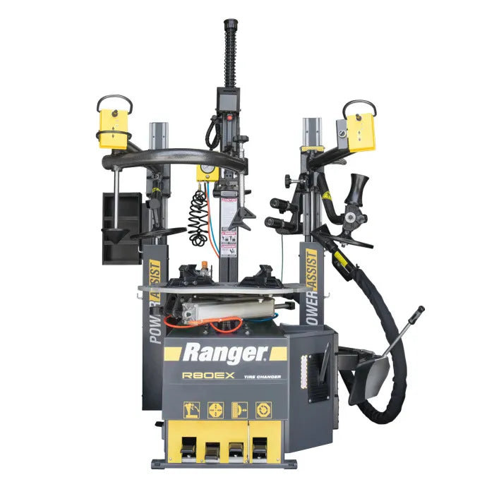 Ranger R80EX Tilt Back Dual-Tower Assist Tire Changer Features