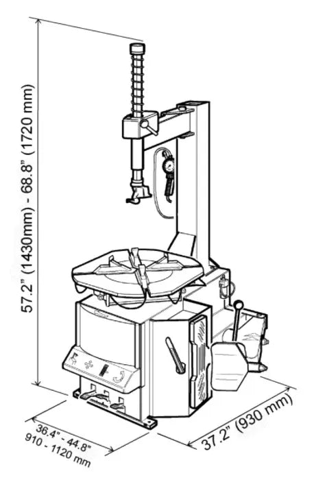 CEMB SM825EVOPA Overall Dimensions