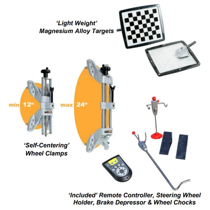 iDEAL IWA-60-2000T-K 3D iPro Image Wheel Aligner Detailed Screen Diagrams & Graphics