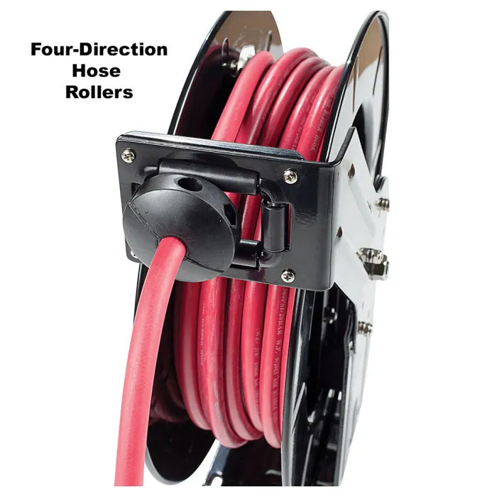 JohnDow JDM-3850 Retractable Hose Reel 2250PSI 3/8" x 50'  Four-Direction Hose Rollers