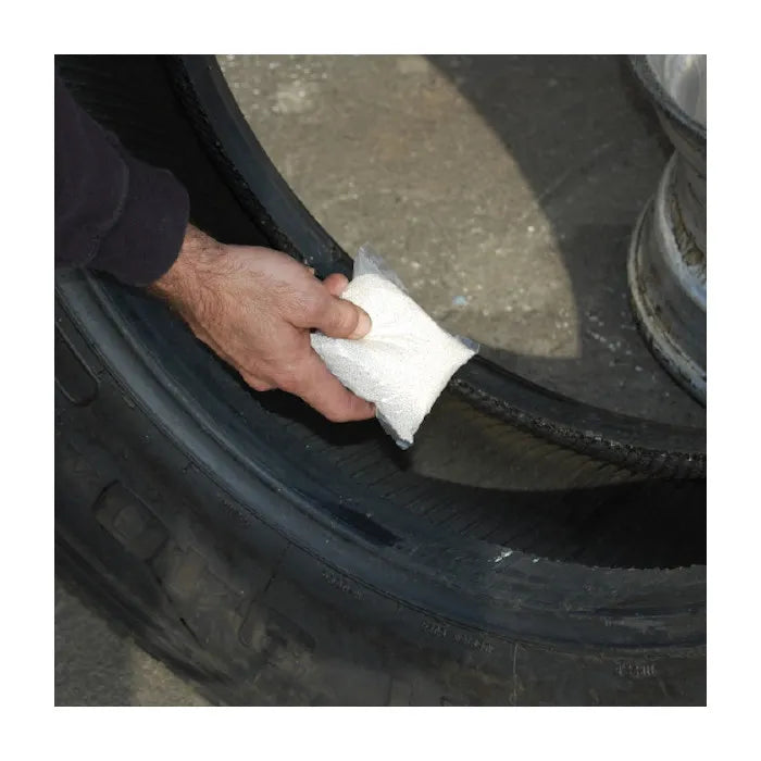 ESCO Auto Tire Balancing Beads In Use