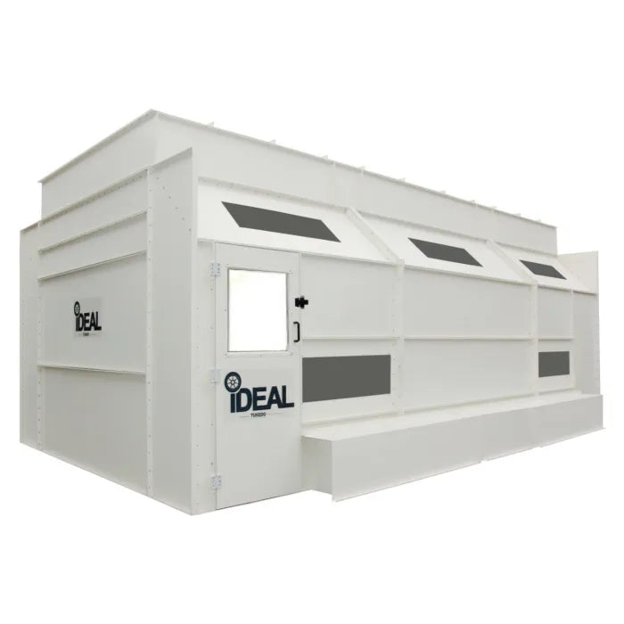 iDEAL PSB-SDD26B-1PH Side Downdraft Paint Spray Booth Personnel Door