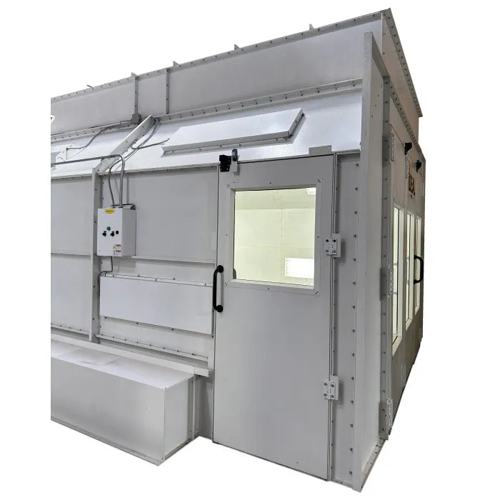 iDEAL PSB-SDD26B-1PH Side Downdraft Paint Spray Booth Tri-Fold Door