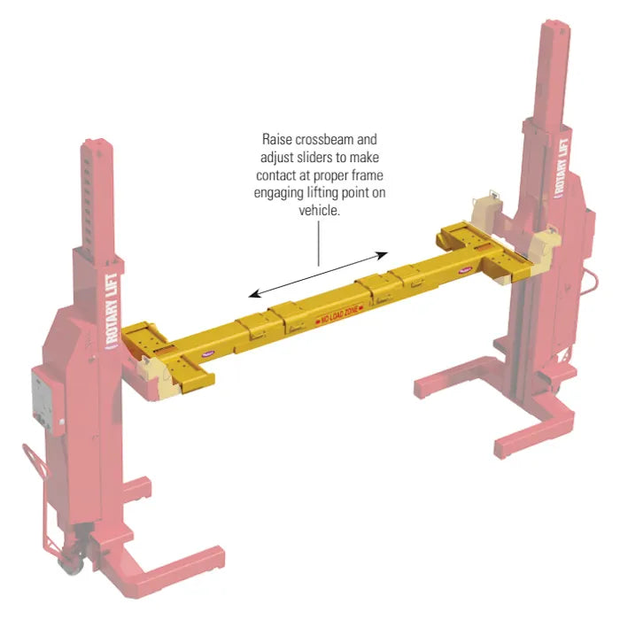 Forward Lift M140070 Shown with Mobile Column Lifts