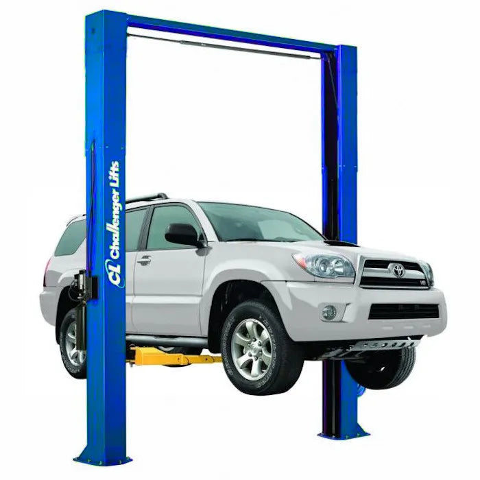 Challenger Lifts CL10AV3-2 Versymmetric Adjustable Two Post Lift in Textured Red