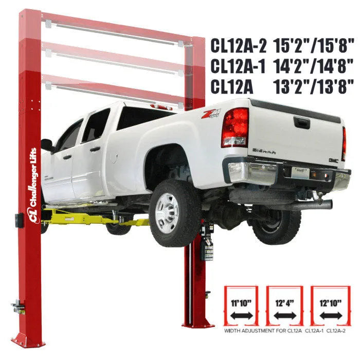 Challenger Lifts CL12A-2-EV Includes (4) 3" Adapters, (4) 6" Adapters, (4) Organizer Racks, (4) EV Footpads, (4) Standard Footpads