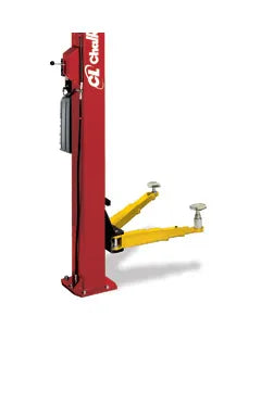 Challenger E10 Two Post Car Lift - asymmetric lifting position