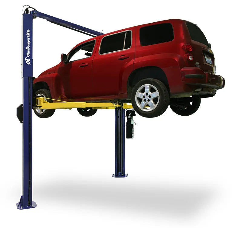 Challenger SA10 Two Post Lift - Installed in asymmetric application.