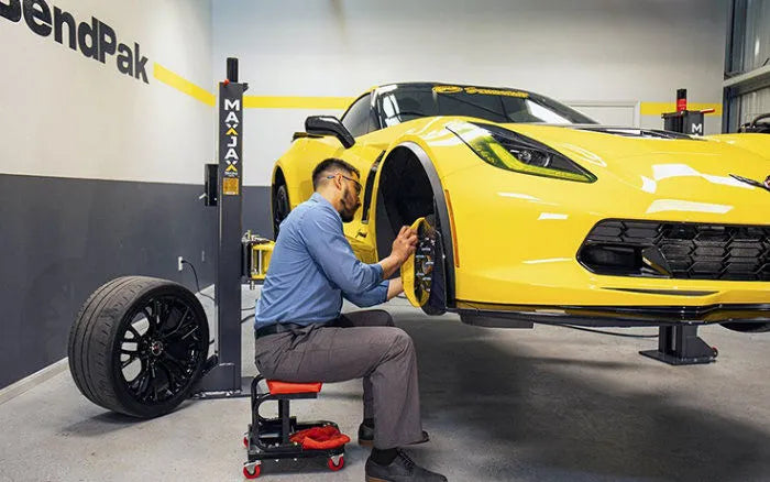 MaxJax M7K ALI Certified Portable Two-Post Garage Lift Low Profile Vehicles