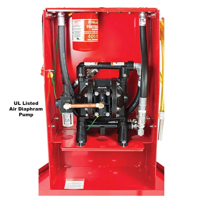 JohnDow PRO30 Steel Gas Caddy with Air Pump UL Listed Air Diaphragm Pump