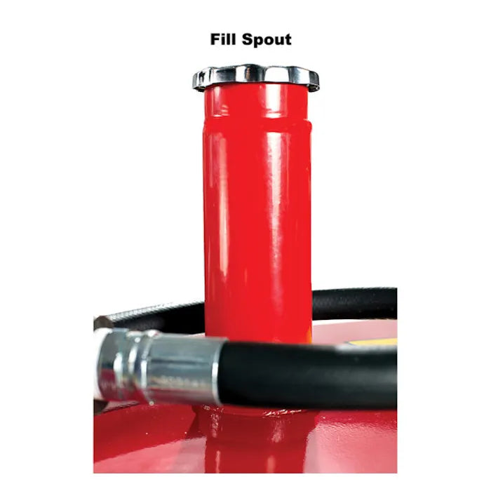JohnDow PRO30 Steel Gas Caddy with Air Pump Fill Spout