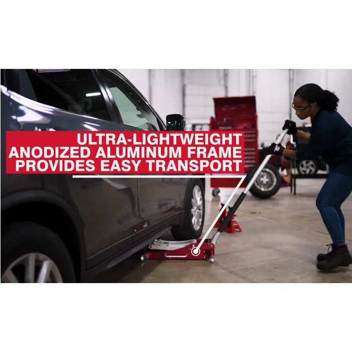 AFF 210 3-Ton Aluminum Service Jack In Use