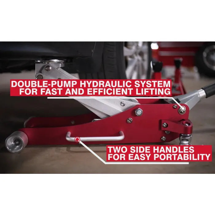 AFF 208 2-Ton Aluminum Service Jack In Use