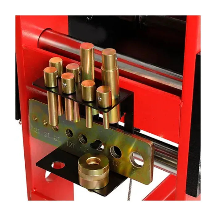 AFF 862ASD 150-Ton Super-Duty Air Hydraulic Shop Press 10 Piece Pin and Bearing Press Adapter Set