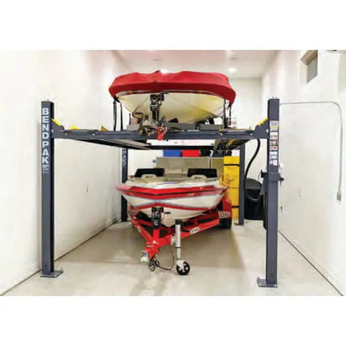 BendPak HD-7500 Series Vehicle & Boat Storage Lift In Use