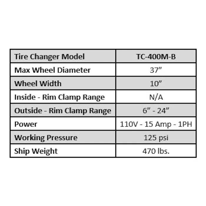 ASEplatinum TC-400M-B Motorcycle Tire Changer