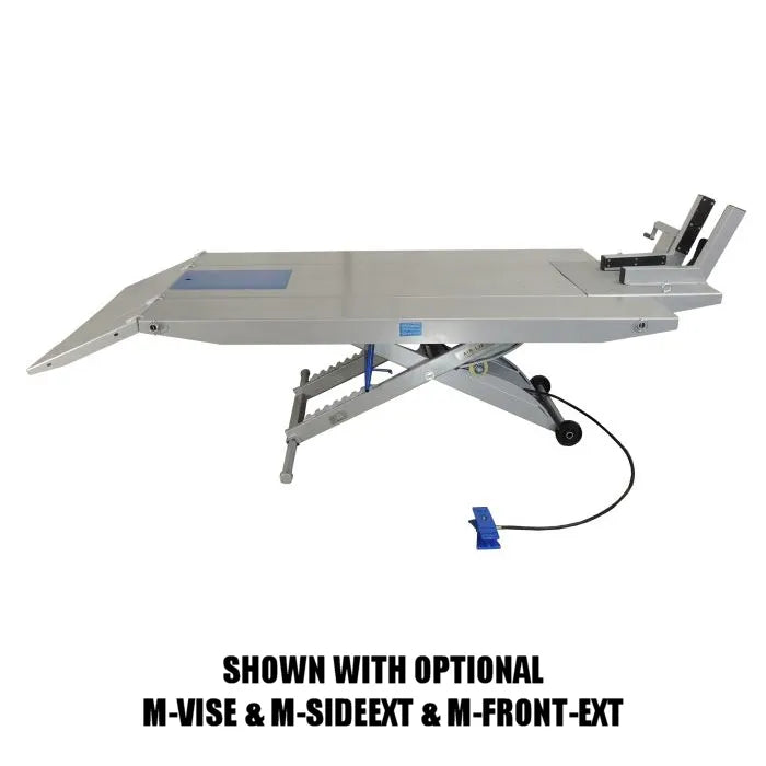 ASEplatinum M-1000C Grey Shown with Optional Cycle Vise, Front Extension and Side Extensions