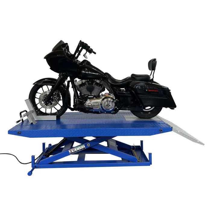 ASEplatinum M-1500C-HR High Rise Motorcycle Lift Improved Design Features