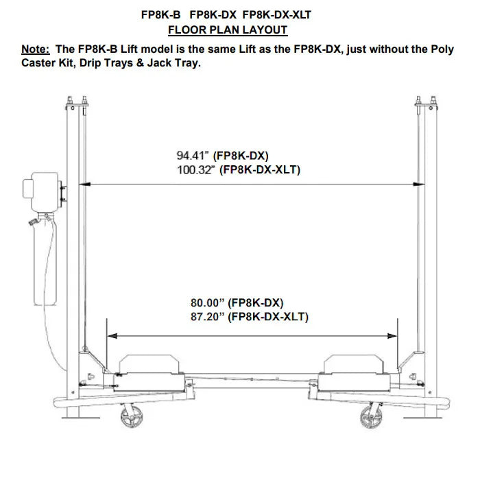 Tuxedo FP8K-DX-XLT Specifications