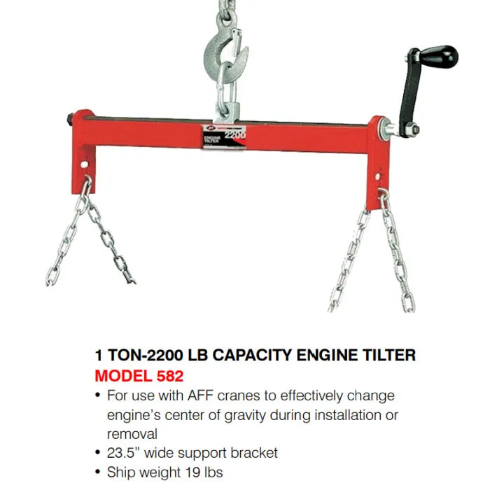 AFF 582 Engine Tilter 2,200 lbs. Capacity