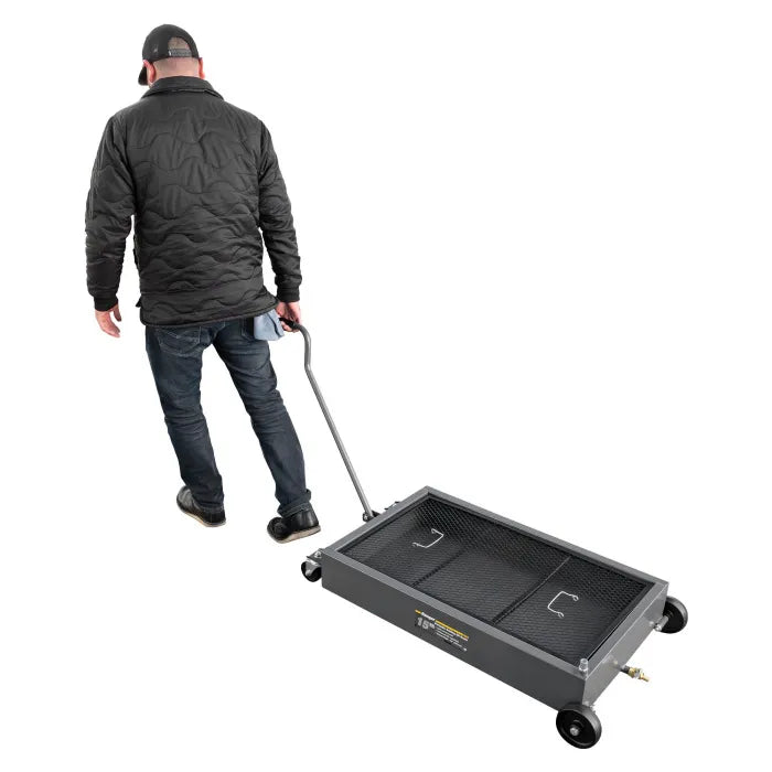 Ranger RD-15 15 Gallon Low-Profile Portable Oil Drain In Use