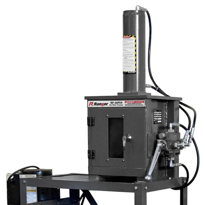 Ranger RP-30FCH 15-Ton Oil Filter Crusher with Stand