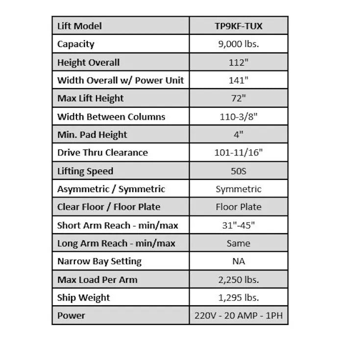 Low Profile Symmetric Lift Arms