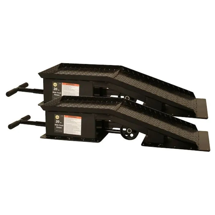 Omega 93201 Extra Wide Truck Ramps 20-Ton Capacity