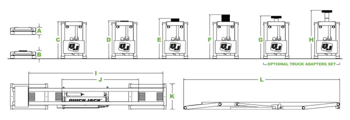 QuickJack car lift dimensions and specs QuickJack car lift dimensions and specs