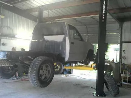 Dannmar D10-ACX Two Post Lift - Chad's Auto Repair Dannmar D10-ACX Two Post Lift - Chad's Auto Repair