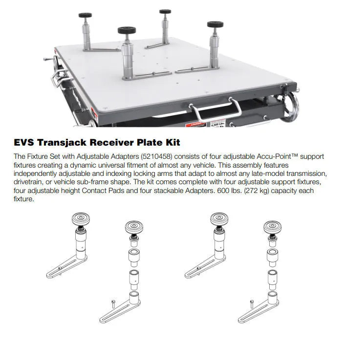 BendPak 5210458 EVS Accu-Point Support Fixture Set