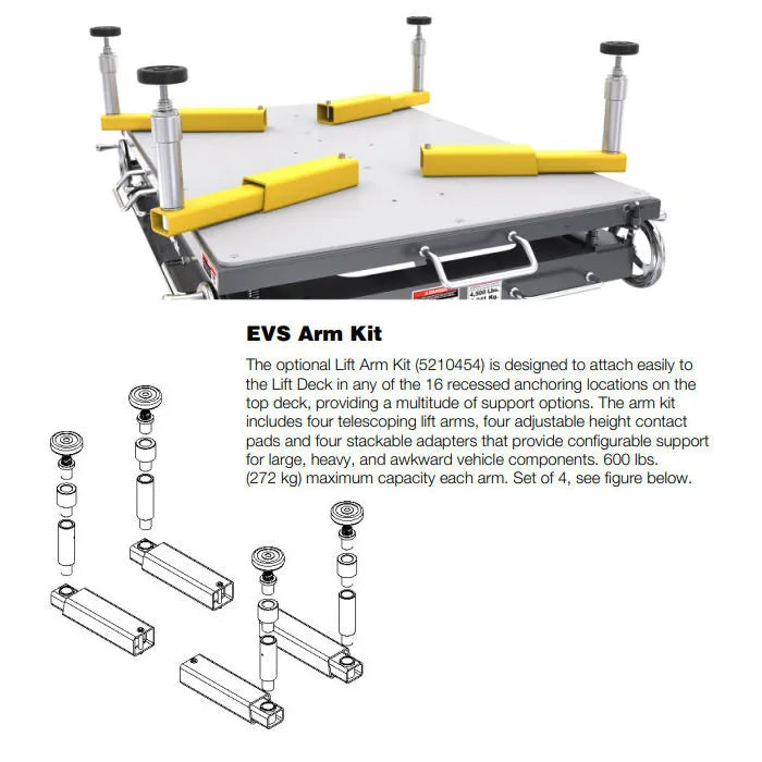 BendPak 5210454 EVS Telescoping Arm Kit