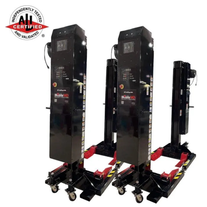 Challenger Lifts CLMM-5000 Wireless Mobile Column Lift Set of 2 Medium-Duty 10,000 lbs. Total Lifting Capacity - 5,000 lbs. Per Column