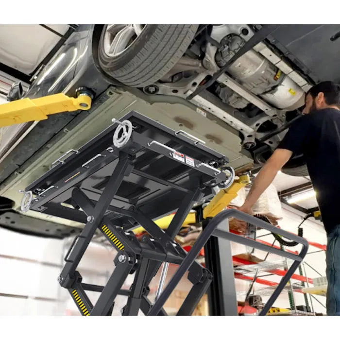 BendPak EVS4500 EV Battery and Powertrain Lift Table In Use