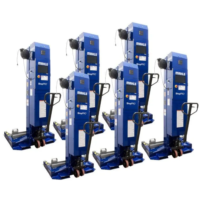 MAHLE ShopPRO CML-9 Wireless Mobile Column Lifts Set of 6 19,000 lbs. Capacity Each Column System Capacity 114,000 lbs.