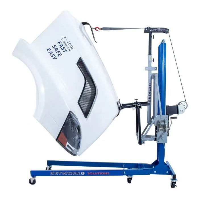 Lift King LK4037 Semi Hood Attachment In Use