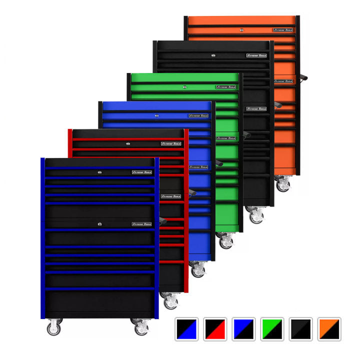 Extreme Tools DX Series 41" Top Chest and Rolling Cabinet Combo Available in 6 Colors