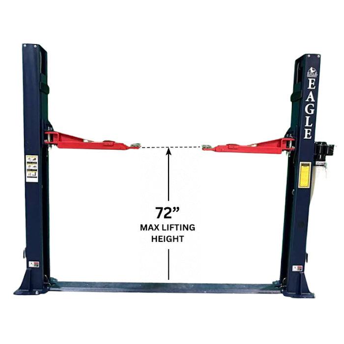 Eagle EAG-9F Floor Plate Two Post Lift Dimensions