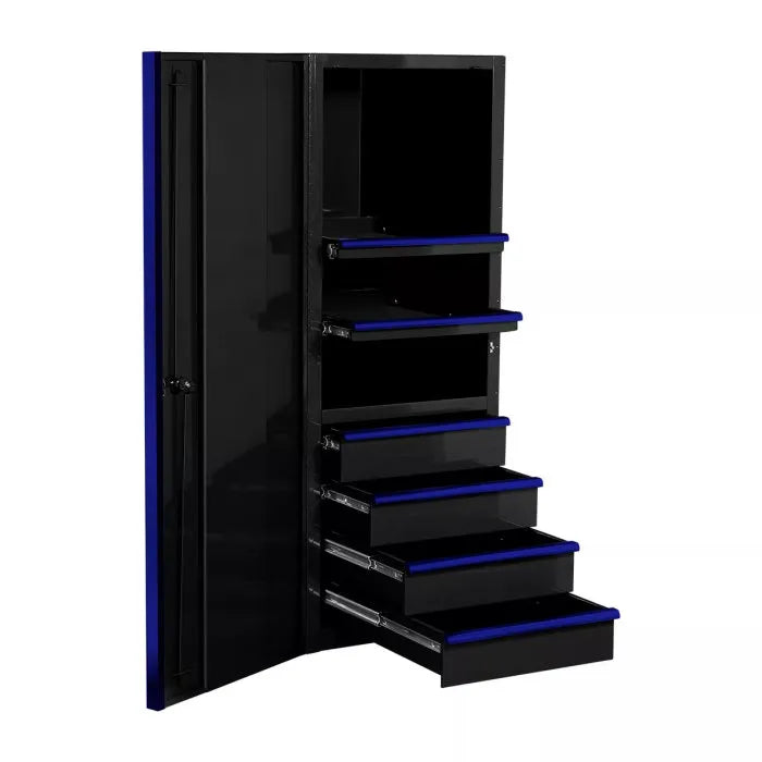 Extreme Tools EXQ Pro 24" Side Cabinet Black with Blue Handles