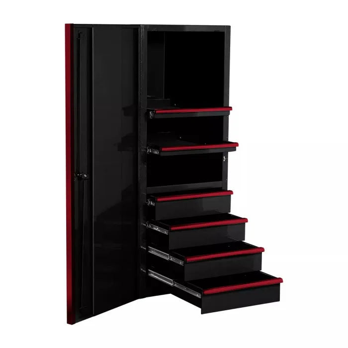 Extreme Tools EXQ Pro 24" Side Cabinet Black with Red Handles