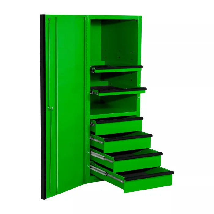 Extreme Tools EXQ Pro 24" Side Cabinet Green with Black Handles