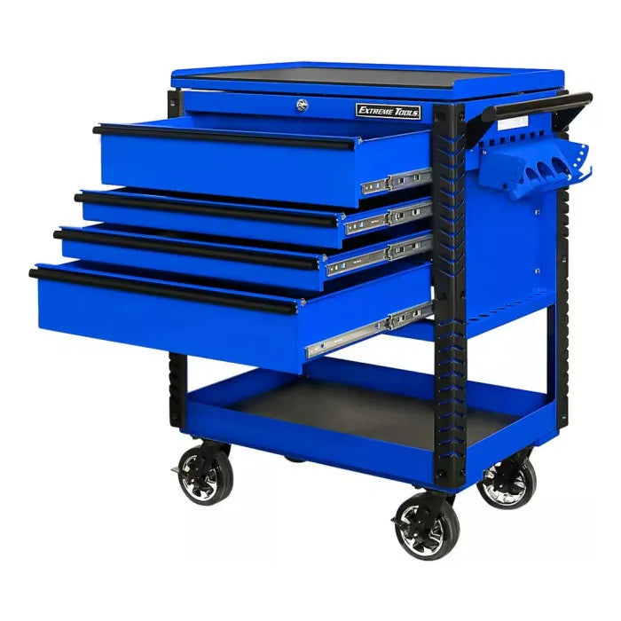 Four drawers with full-extension 100 lbs. ball-bearing slides