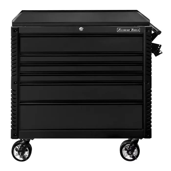 Extreme Tools EX Pro 41" 6 Drawer Tool Cart Matte Black with Black Drawer Handles