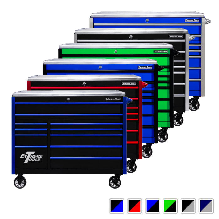 Extreme Tools EXQ Pro 55" Rolling Cabinet Available in 6 Colors